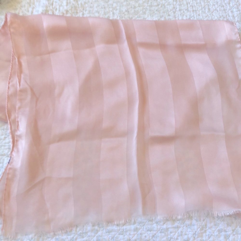 Light pink silk scarf, Italian